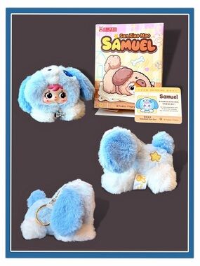 Samuel Puppy Flop Plush Pendant Snowball Gun Gun